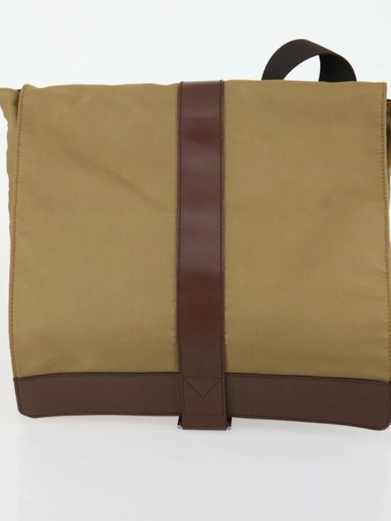 Salvatore Ferragamo Shoulder Bag Nylon Leather 3 Set Black Beige Auth bs31740 - Picture 11 of 16